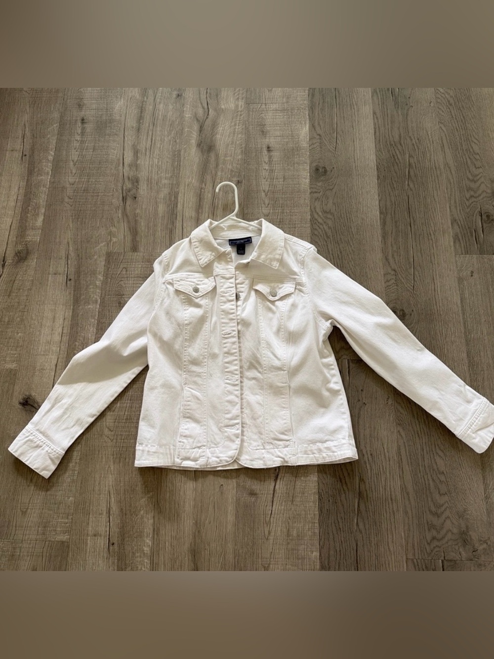 Charter Club White Denim Jean Jacket